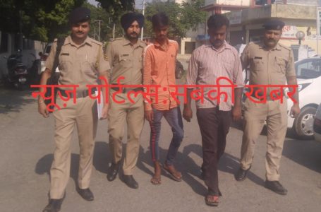 माजरा में बैटरी चोर को पुलिस ने लिया हिरासत में ।