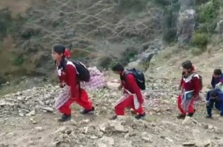 बादली ढाडस के स्कूल में रोजाना  500 के लगभग छात्र और छात्राएं मौत से जंग जीतकर शिक्षा ग्रहण करने जाते है | 3 किलोमीटर दूर पैदल चल कर पहुचते है |