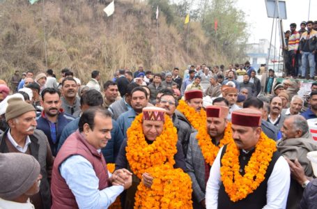 डॉ0 बिंदल ने किया खैरी से मीरपुर गुरूद्वारा तक बनने वाली सड़क का षिलान्यास |