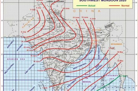 दक्षिण पश्चिम मॉनसून का दक्षिण अंडमान सागर में प्रवेश