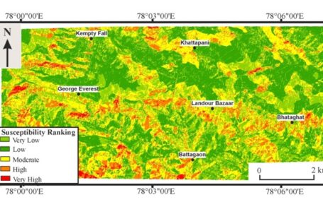 उत्तराखंड में हिमालयी क्षेत्र में मसूरी और उसके आसपास के इलाकों में भूस्खलन की संवेदनशीलता का मानचित्रण