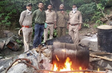 उर्जा मंत्री के गृह क्षेत्र के जंगलों में चल रहा कच्चे शराब का गोरखधंधा