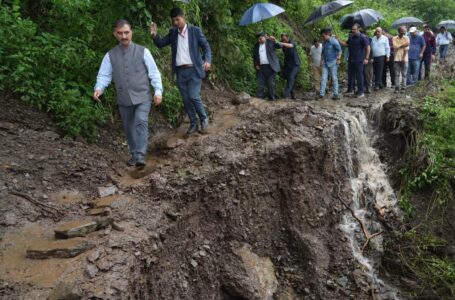 मुख्यमंत्री ने सोलन के ममलीग में भूस्खलन प्रभावित क्षेत्र का दौरा किया