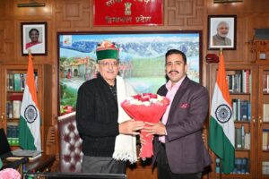 विक्रमादित्य सिंह ने राज्यपाल से की भेंट